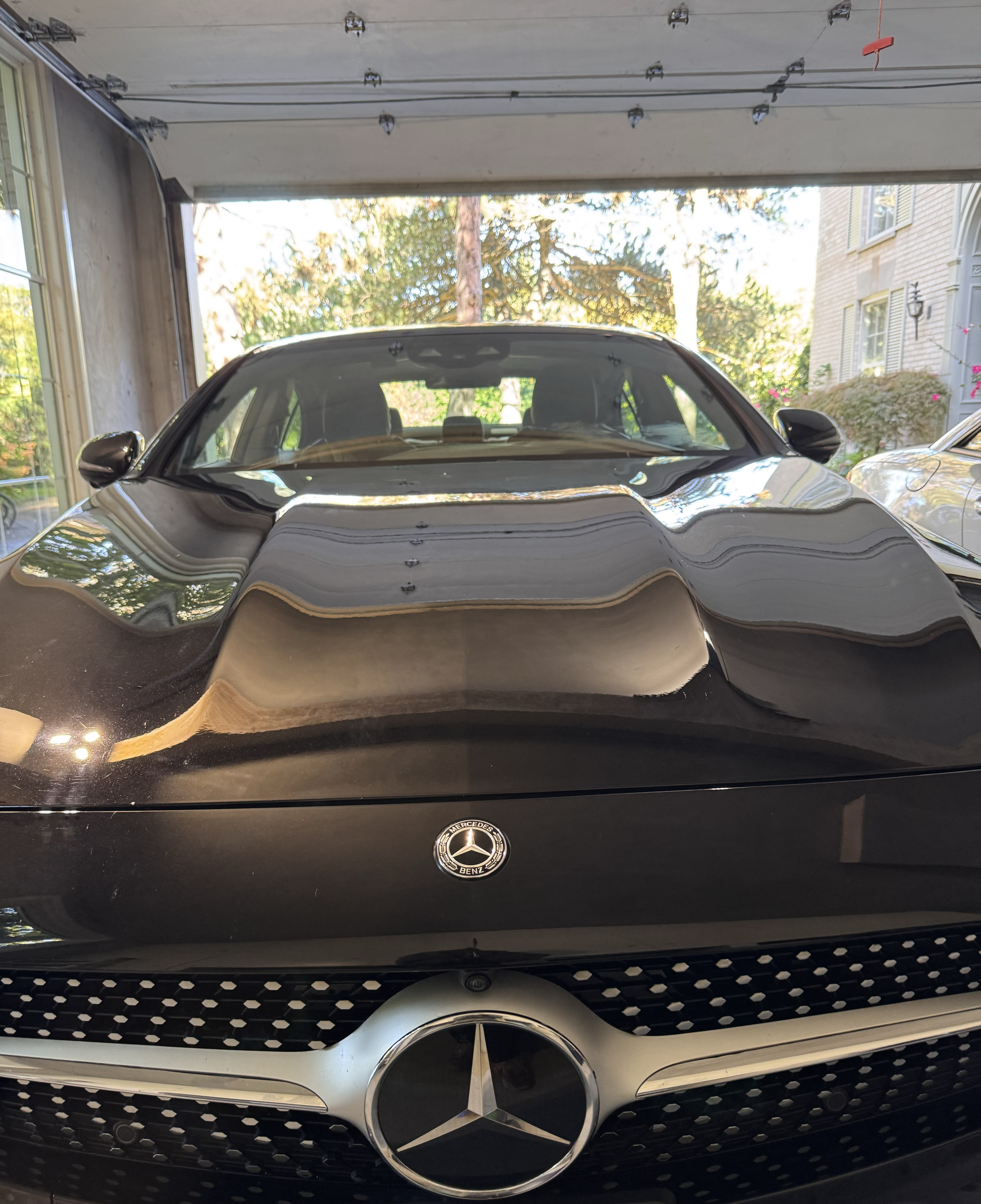 Mercedes hood glossy finish